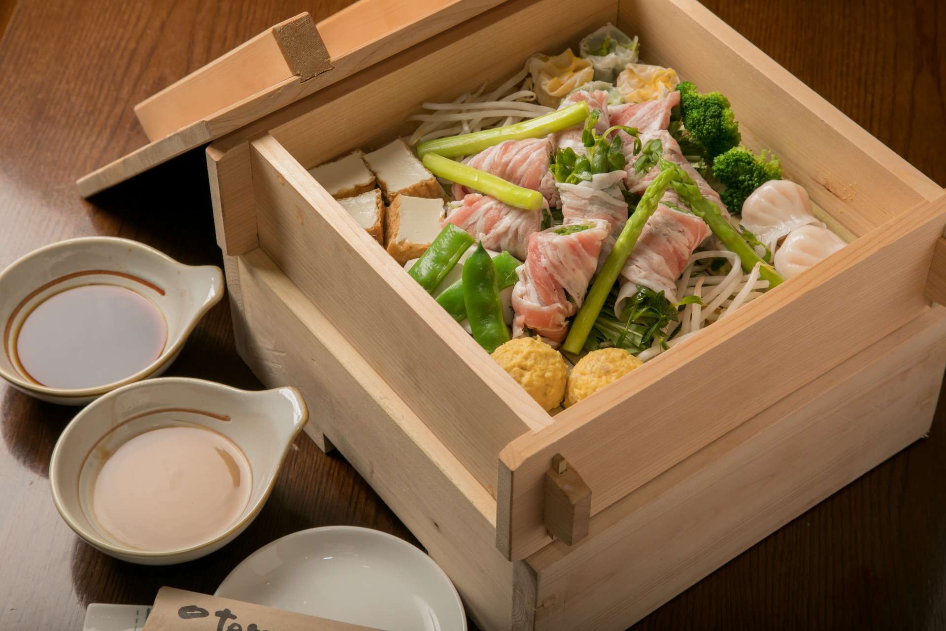 アグー豚とヤムチャのせいろ蒸し